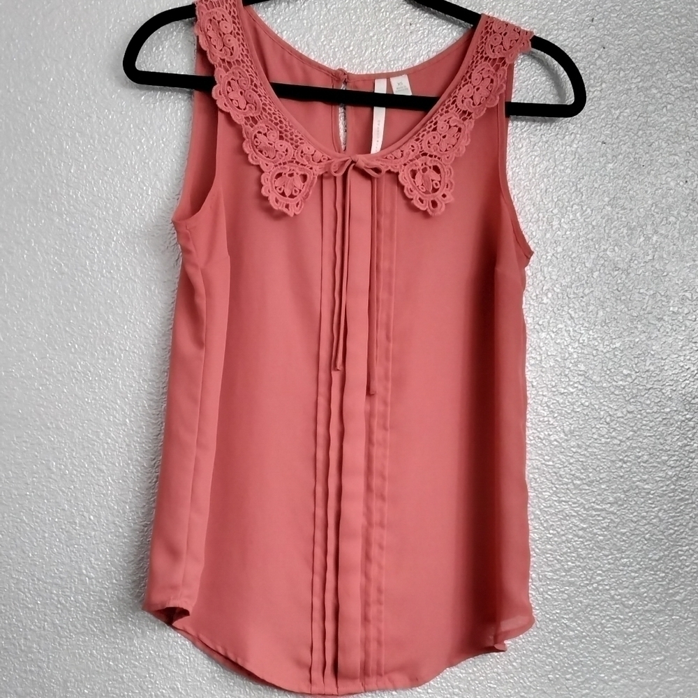 LC Lauren Conrad Burnt Orange Blouse   Size XS